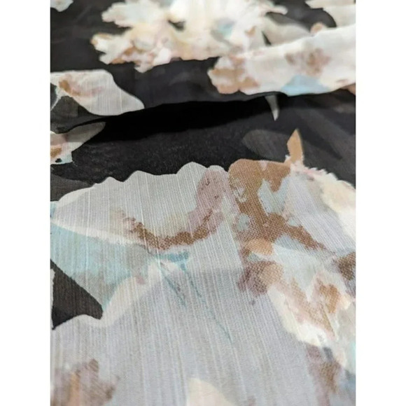 INC International Concepts Blossom-Print Belted Kimono in Neutral O/S (MSRP $49) - Picture 3 of 6